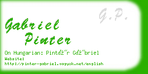 gabriel pinter business card